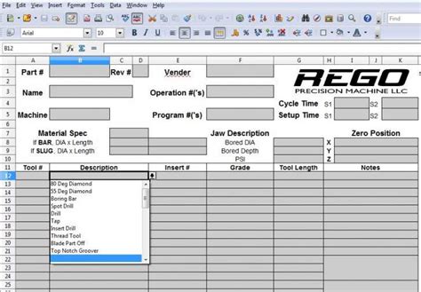 excel cnc machine|cnc lathe setup sheet template.